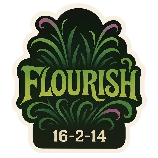 Flourish 16-2-14 granular turf fertilizer β TurfBeard TurfBlends